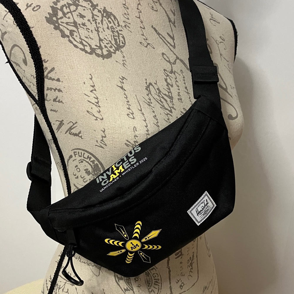 💐 2/$25💐 Herschel Invictus Games 2025 Classic Hip Pack Black/Yellow